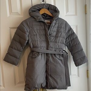 Jacadi Charcoal Puffer Jacket with Belt